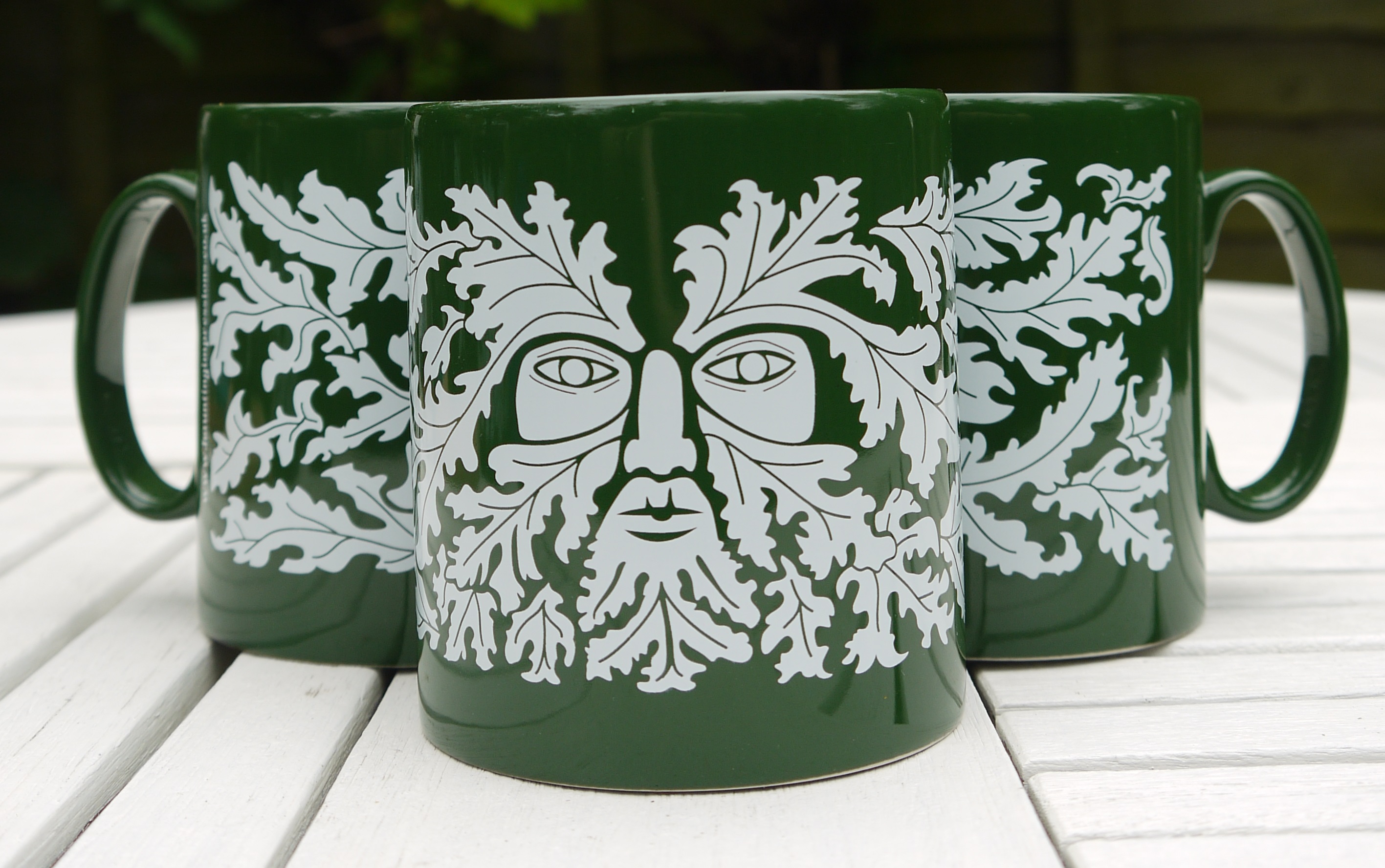 Green man mug in green or black